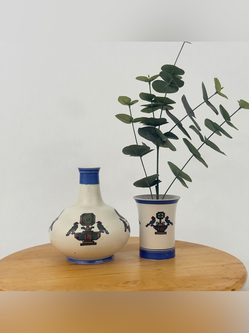 Kinkozan Satsuma Earthenware Pottery Vase and Thumbler, Ceramic Canister, Cup